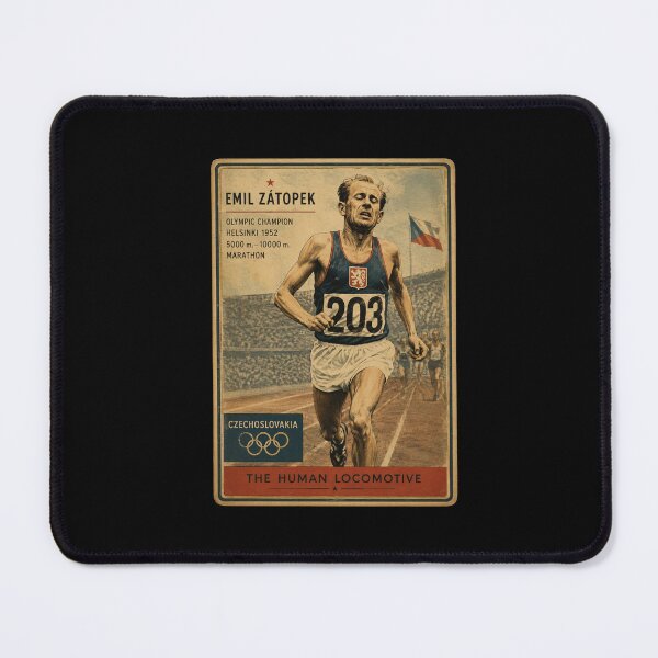 Item preview, Emil Zátopek - Trading Card designed and sold by halibutgoatramb.