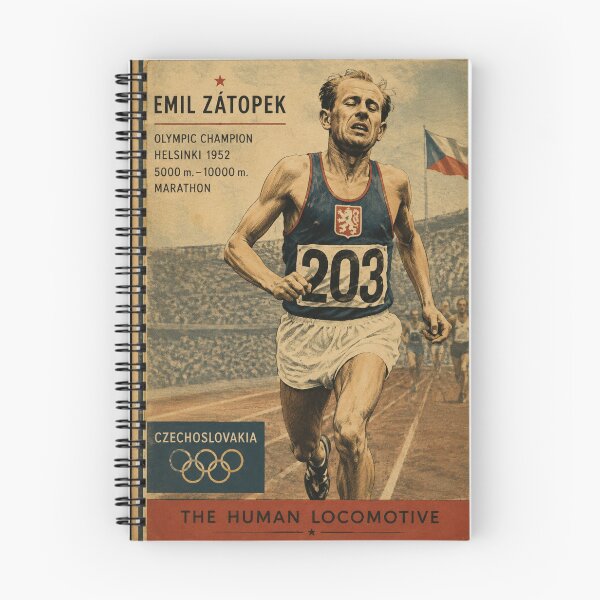Item preview, Emil Zátopek - Trading Card designed and sold by halibutgoatramb.