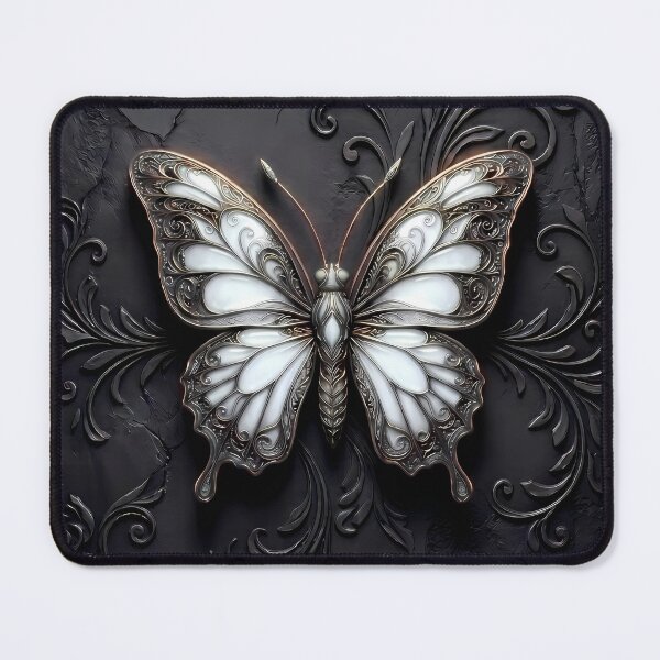 Item preview, White Pearl and Bronze Gothic Butterfly 3D Jewel Design designed and sold by LuisWorks.