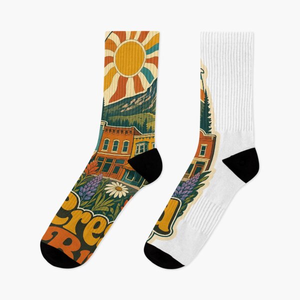 Item preview, Crested Butte USA Travel Souvenir - Retro Illustration designed and sold by VisualArtsOasis.