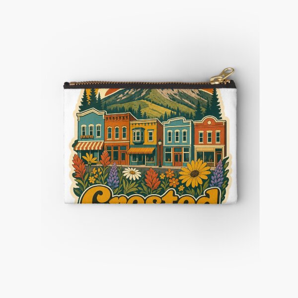 Item preview, Crested Butte USA Travel Souvenir - Retro Illustration designed and sold by VisualArtsOasis.