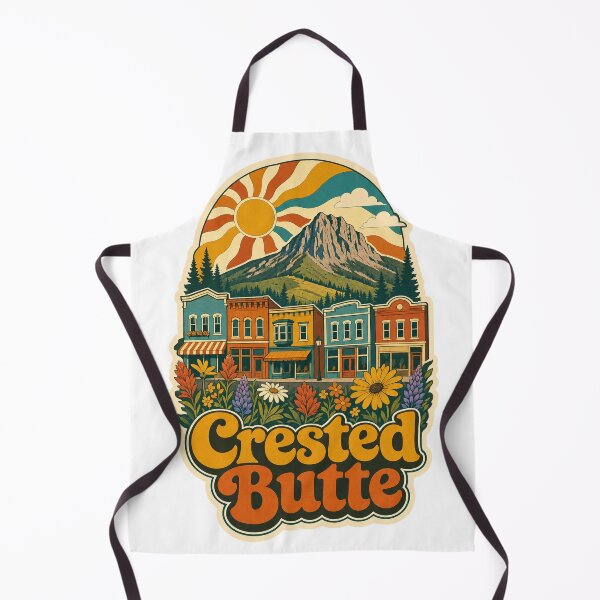 Item preview, Crested Butte USA Travel Souvenir - Retro Illustration designed and sold by VisualArtsOasis.