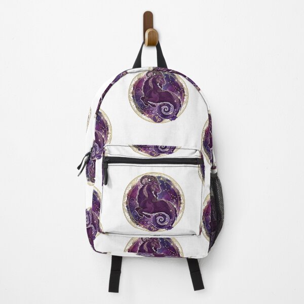 Item preview, Capricorn Mystical Purple Sea Goat designed and sold by Zodiac Celestial Art.