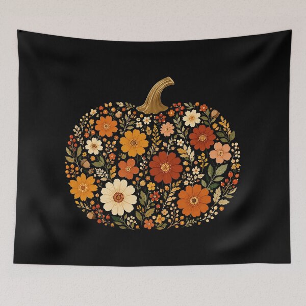 Item preview, Flowers Pumpkin, Pumpkin, Fall Vibes, Florist, Boho, Spooky Season designed and sold by Quiajia.