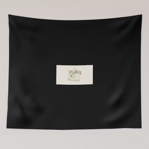 Item preview, Wild and Free 1973 Vintage Mountain Trail Hand Drawn Graphic designed and sold by eihabo.
