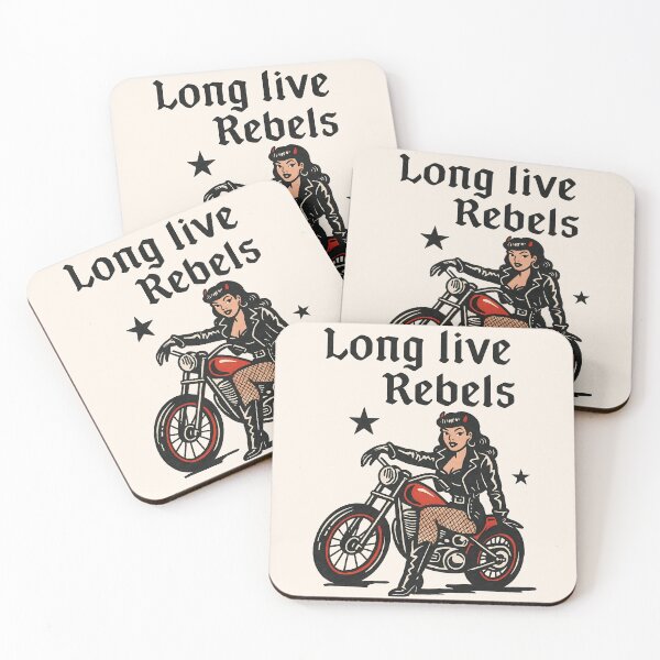 Item preview, Long Live Rebels - Retro Biker Girl designed and sold by legendaryskins.