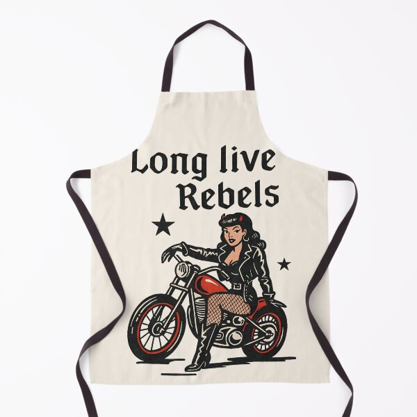 Item preview, Long Live Rebels - Retro Biker Girl designed and sold by legendaryskins.