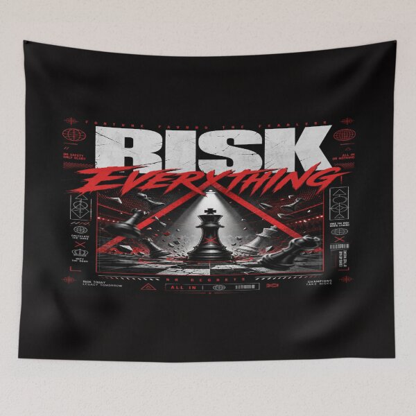 Item preview, Risk Everything | Bold Motivational Typography T-Shirt designed and sold by rushaib.