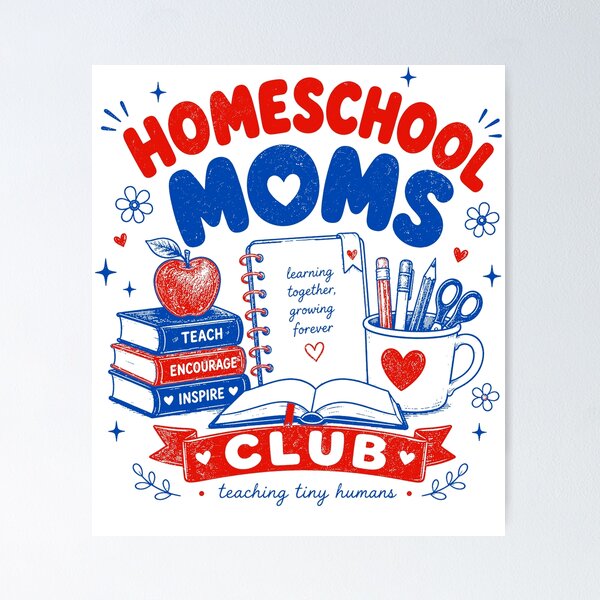Item preview, Home School Moms Club, Mom Lover, Mother's Day, Teaching Tiny Humans designed and sold by vintagearttee.
