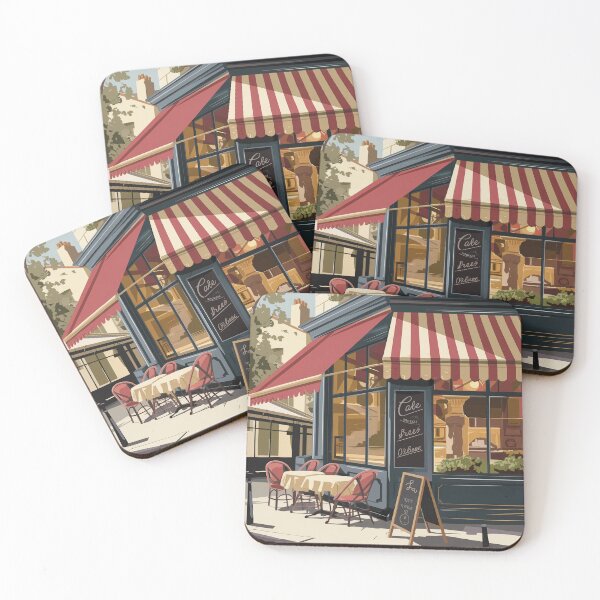 Item preview, Cozy Impressionist French Cafe Print designed and sold by CARRAANN.