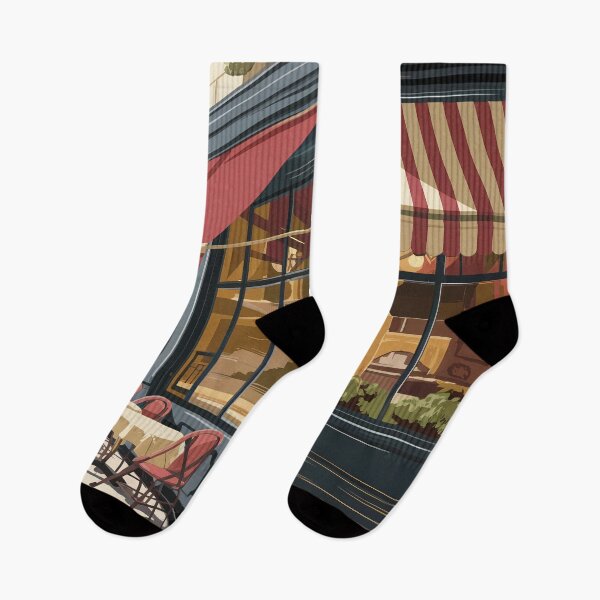 Item preview, Cozy Impressionist French Cafe Print designed and sold by CARRAANN.