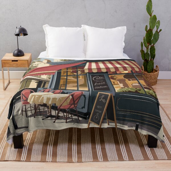 Item preview, Cozy Impressionist French Cafe Print designed and sold by CARRAANN.