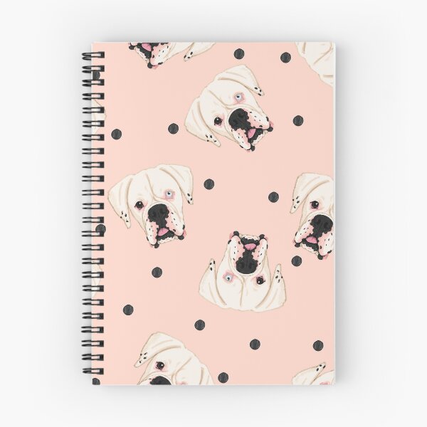 Item preview, Blush White Boxer Marker Tossed Dot designed and sold by Pelch Art Studio.