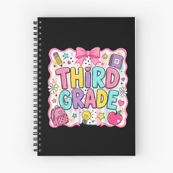 Item preview, Third Grade Back To School Cute Colorful Pink Bow Teacher Student Design designed and sold by LittleNhutton.
