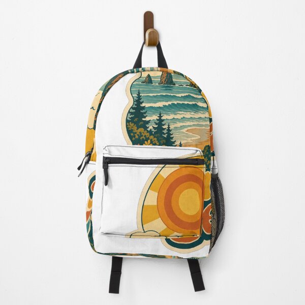Item preview, Cannon Beach USA Travel Souvenir - Retro Illustration designed and sold by VisualArtsOasis.