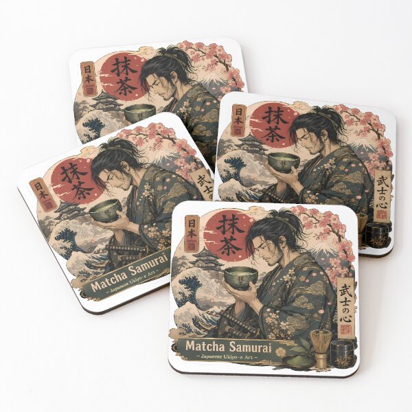 Item preview, Matcha Samurai – Japanese Ukiyo-e Art designed and sold by Maccha-Store16.