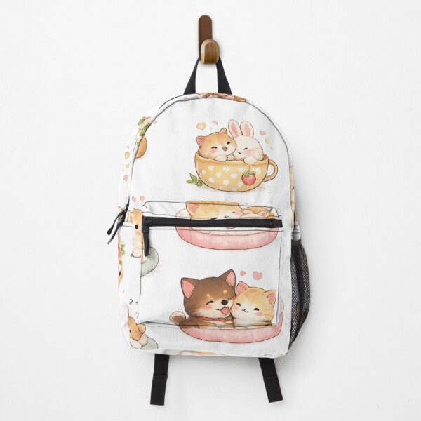 Item preview, Cute Kawaii Baby Animals Kitten Puppy Bunny Friends Aesthetic designed and sold by Rehnair.