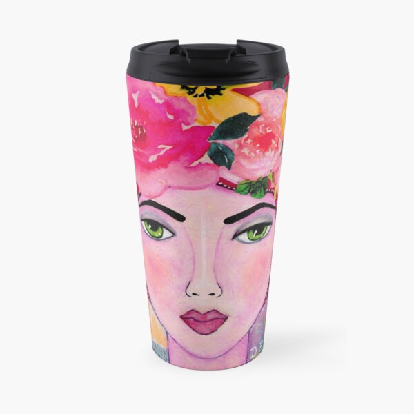 Dreamer Whimsical Portrait Travel Mug