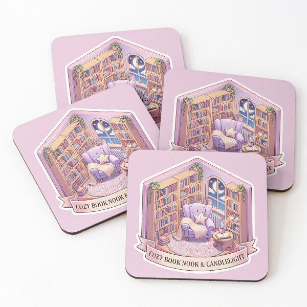 Item preview, Cozy Book Nook & Candlelight - Isometric BookTok Sticker designed and sold by AlruanceStudio.