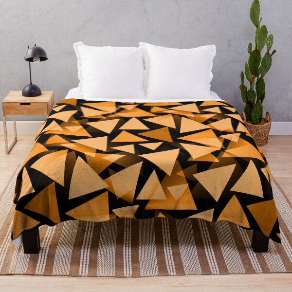 Item preview, Orange geometric triangle pattern designed and sold by iRenza.