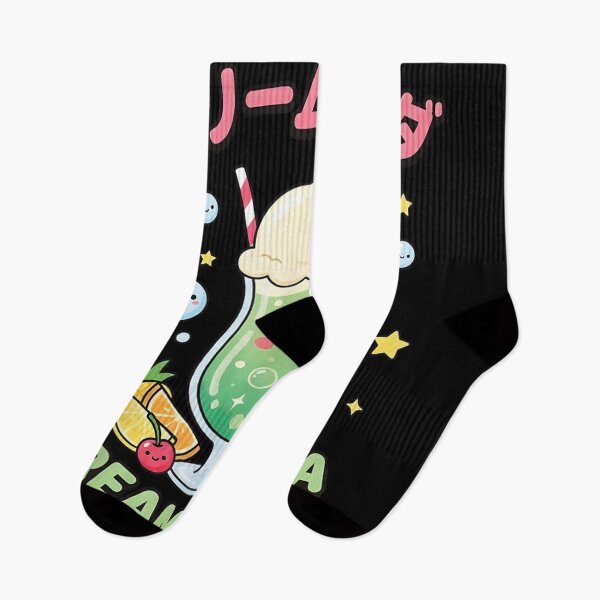 Item preview, Cute Kawaii Japanese Cream Soda Ice Cream Float Retro Pop Aesthetics Design designed and sold by LittleNhutton.
