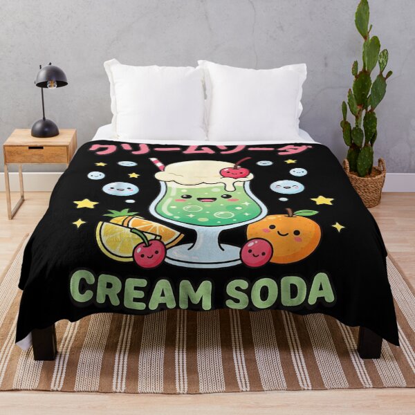 Item preview, Cute Kawaii Japanese Cream Soda Ice Cream Float Retro Pop Aesthetics Design designed and sold by LittleNhutton.