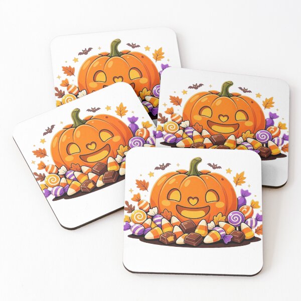 Item preview, Powered by Candy Cute Jack O Lantern Halloween Pumpkin T-Shirt designed and sold by WordWearTees.