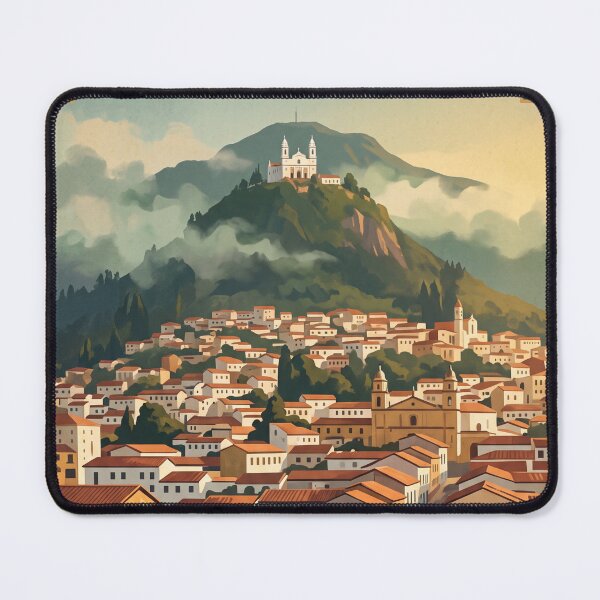 Item preview, Bogotá Colombia Vintage Travel Art – Monserrate & La Candelaria designed and sold by Bomax121.