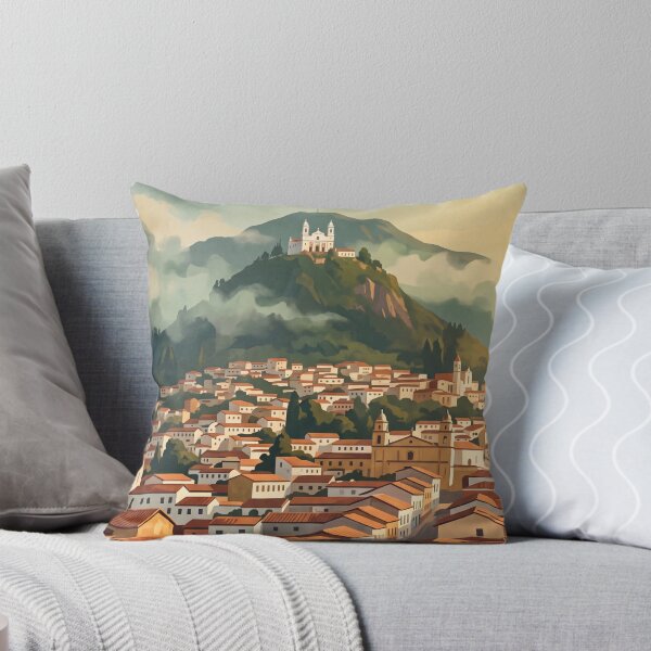 Item preview, Bogotá Colombia Vintage Travel Art – Monserrate & La Candelaria designed and sold by Bomax121.