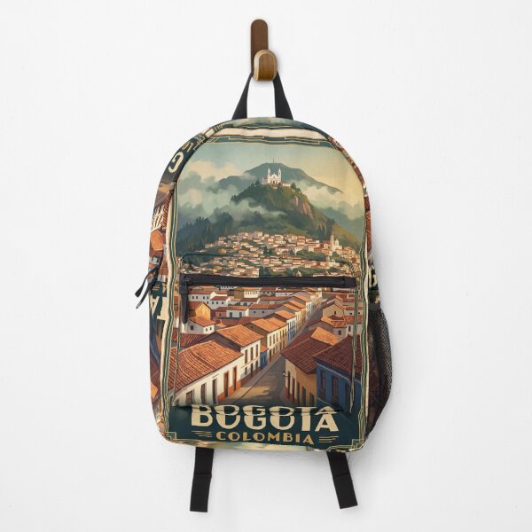 Item preview, Bogotá Colombia Vintage Travel Art – Monserrate & La Candelaria designed and sold by Bomax121.