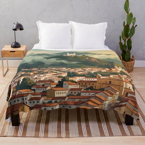 Item preview, Bogotá Colombia Vintage Travel Art – Monserrate & La Candelaria designed and sold by Bomax121.