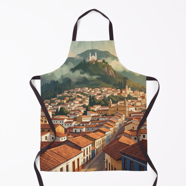 Item preview, Bogotá Colombia Vintage Travel Art – Monserrate & La Candelaria designed and sold by Bomax121.