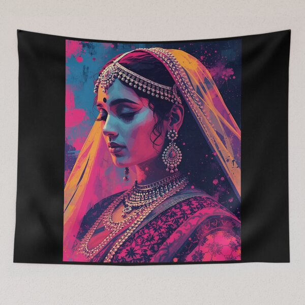 Item preview, Beautiful Indian Women Cultural Art Print designed and sold by HELLO TIGER.