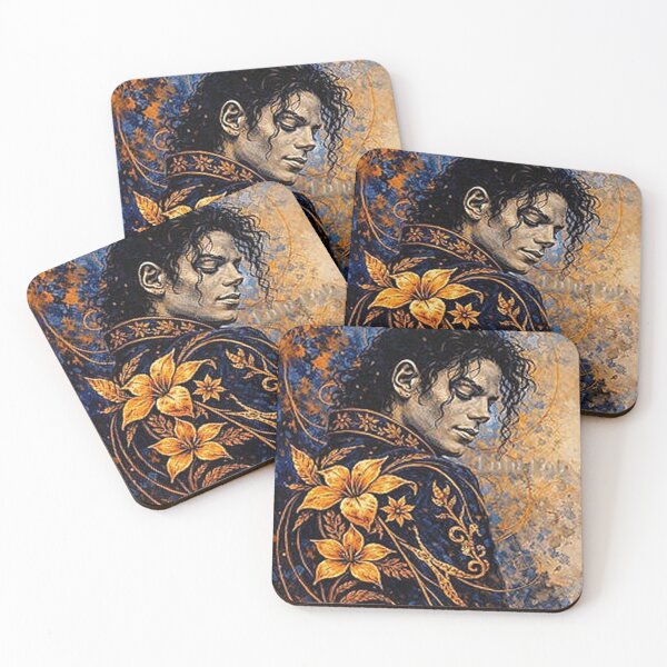 Item preview, Tribute Panting Michael Jackson 'Golden Silence" designed and sold by LuluLeb.