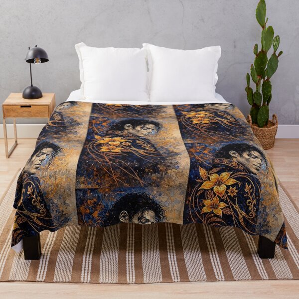 Item preview, Tribute Panting Michael Jackson 'Golden Silence" designed and sold by LuluLeb.