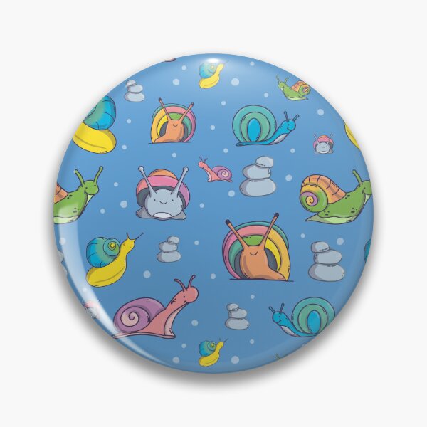 Item preview, Snails Pattern. Cute Characters. Blue Background. designed and sold by DigitalCris.