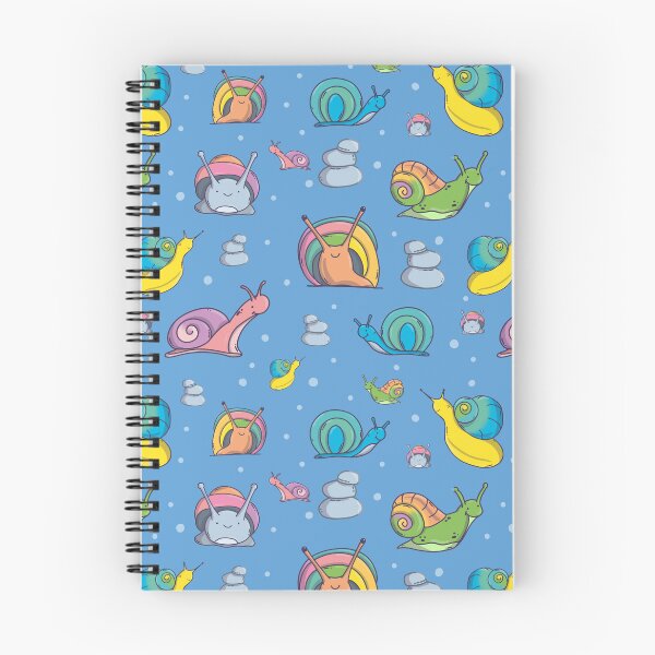 Item preview, Snails Pattern. Cute Characters. Blue Background. designed and sold by DigitalCris.