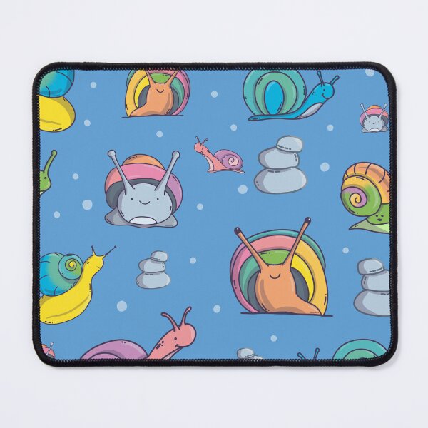 Item preview, Snails Pattern. Cute Characters. Blue Background. designed and sold by DigitalCris.