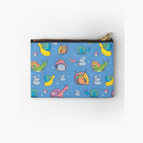 Item preview, Snails Pattern. Cute Characters. Blue Background. designed and sold by DigitalCris.