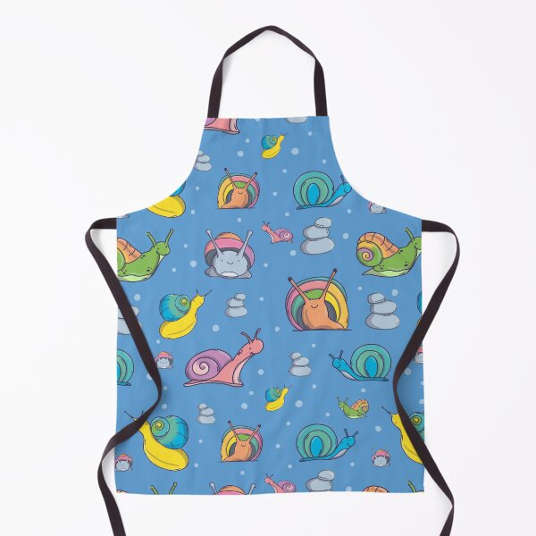 Item preview, Snails Pattern. Cute Characters. Blue Background. designed and sold by DigitalCris.