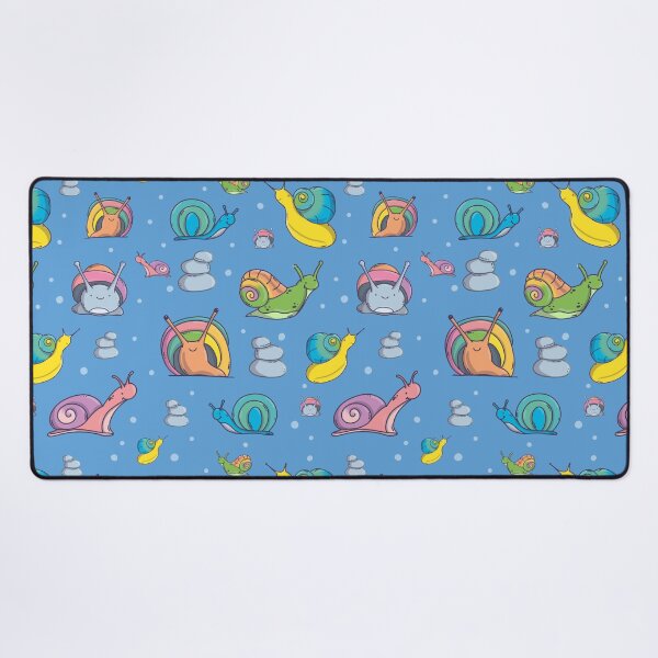 Item preview, Snails Pattern. Cute Characters. Blue Background. designed and sold by DigitalCris.