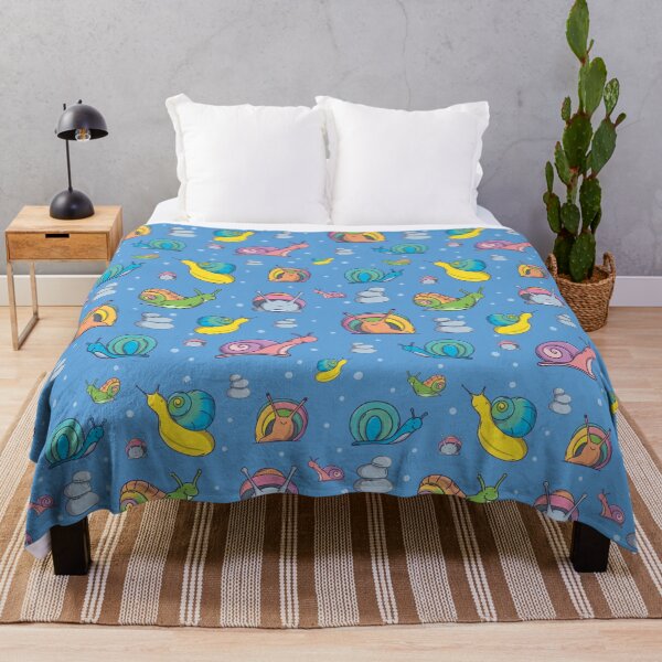 Item preview, Snails Pattern. Cute Characters. Blue Background. designed and sold by DigitalCris.