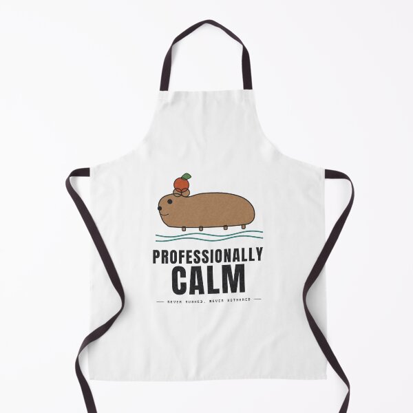Item preview, Professionally Calm — Capybara With Orange designed and sold by NEXTFORMSTUDIO.