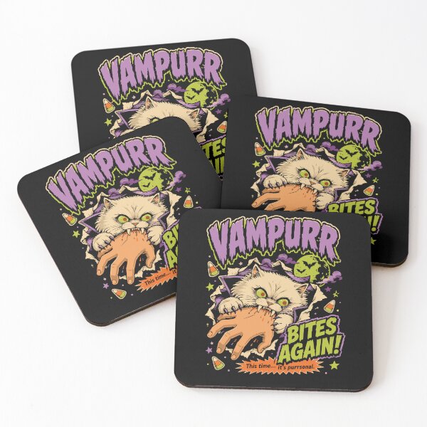 Item preview, Cat Vampire Bites Hand Funny Vampurr Cat Dracula Costume Halloween designed and sold by alenaz.