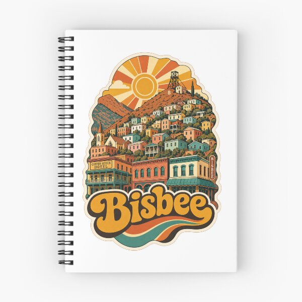Item preview, Bisbee USA Travel Souvenir - Retro Illustration designed and sold by VisualArtsOasis.