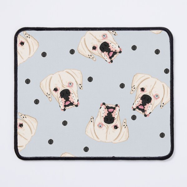 Item preview, Sky Blue White Boxer Marker Tossed Dot designed and sold by Pelch Art Studio.
