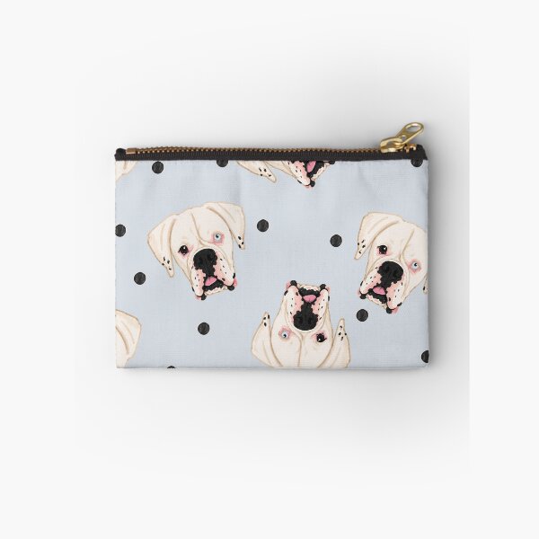 Item preview, Sky Blue White Boxer Marker Tossed Dot designed and sold by Pelch Art Studio.