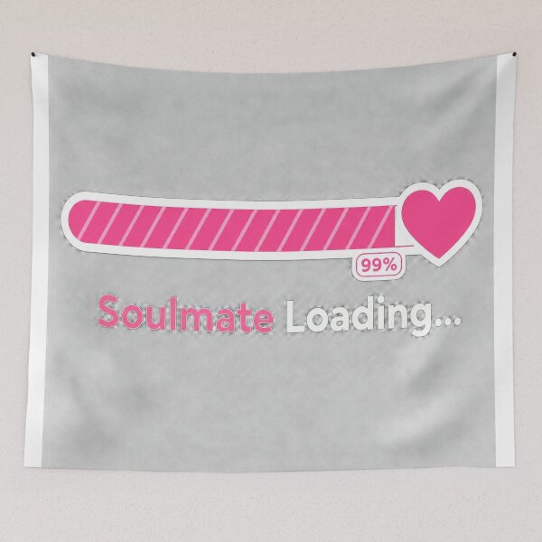 Item preview, Soulmate Loading Modern Tech Romance Design designed and sold by Aliplus+.