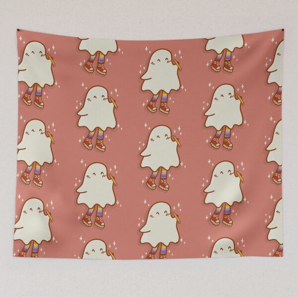 Item preview, Ghost artist with pencil (pink version) designed and sold by JellyGhost_Art.