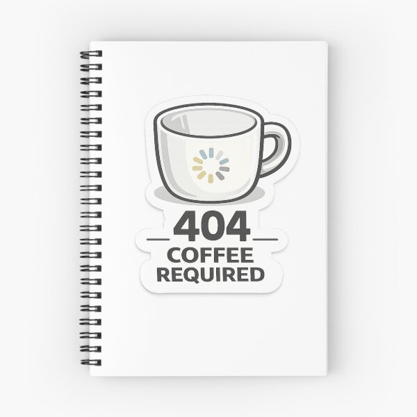 Item preview, 404 Coffee Required Sticker designed and sold by CodePaws Creations.